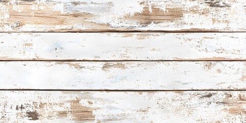 Whitewashed Distressed Wooden Planks Background Texture