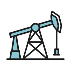 Naklejka premium oil pump icon design
