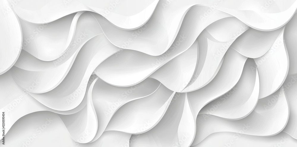 Poster a 3d rendered background with a modern crystal design, consisting of a white low poly random tile te