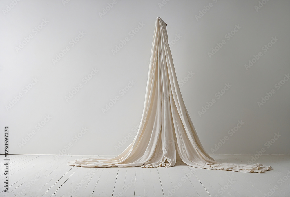 Poster clean white backdrop with subtle, soft shadows, creating a sense of depth