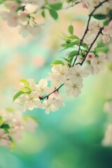 Delicate Spring Blossom in Nature's Embrace