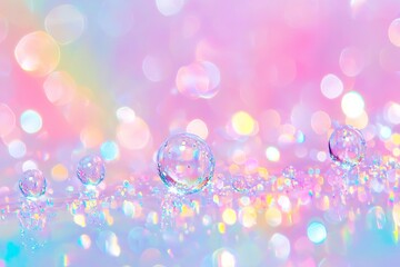 Colorful psychedelic abstract with pastel color waves as the background
