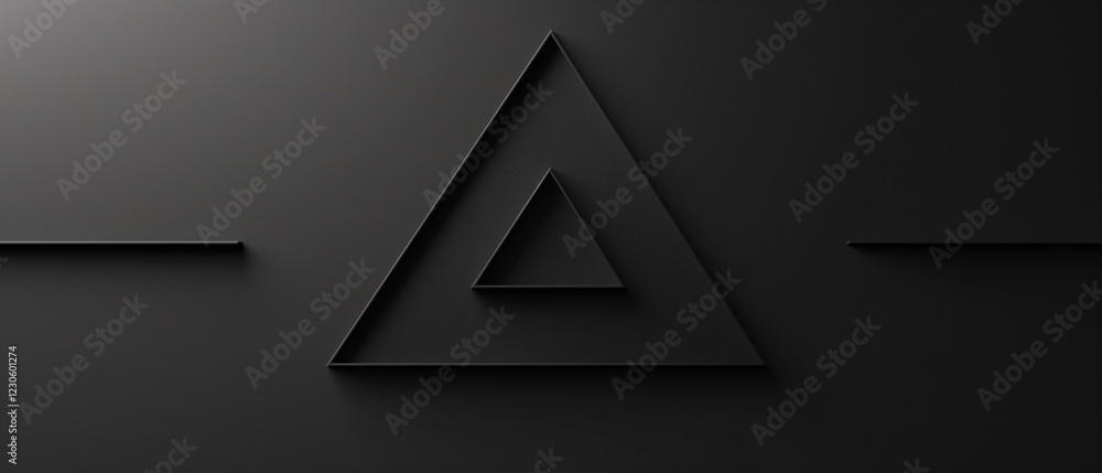 Poster clean and perfectly symmetrical shape in the form _006