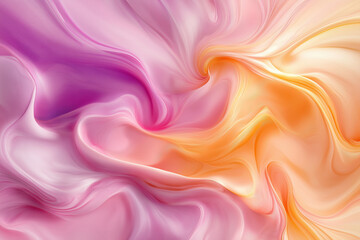 Swirling colors of pink and orange create a vibrant abstract background