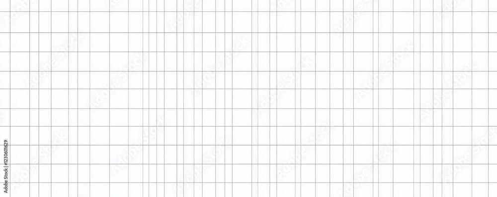 Poster modern illustration of a squared notebook with a seamless grey grid texture, designed as a school no