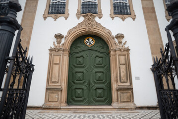 View of the Sao Pedro dos Clerigos church in Pelourinho, historic center of the city of Salvador, Brazil.