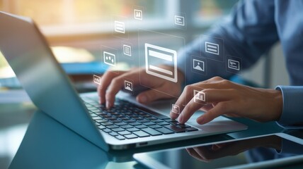 Online Banking and Digital Finance: Secure Transactions on Laptop