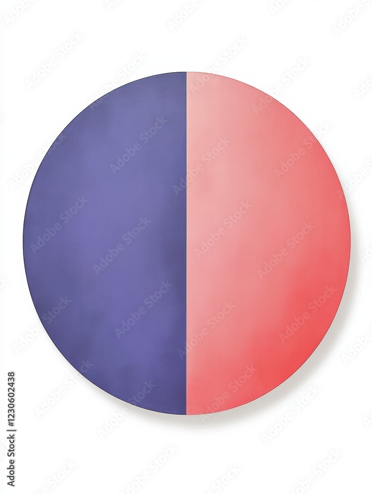 Poster artistic circular design with gradient colors blending from purple to pink. generative ai