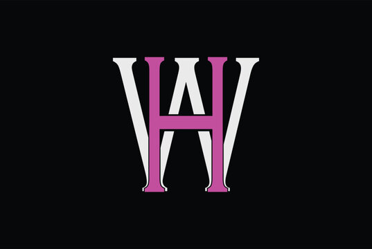 W, H, A, WH, HW, WHA, AHW Logo vector especially for business, marketing, branding