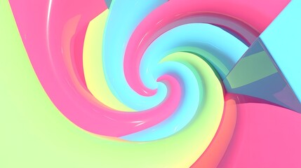 Obraz premium Abstract Swirling Pastel Colors Background Design