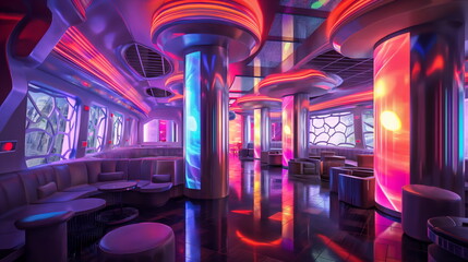 The space inside the UFO impresses with its futuri_012