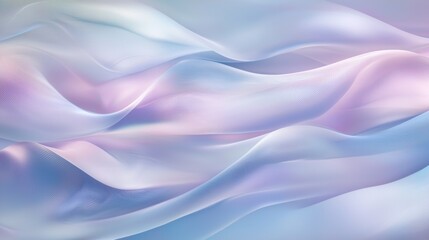 Obraz premium Abstract digital art piece that appears to be made up of wavy lines in different shades of pink and blue.