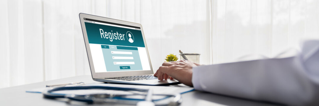 Online registration form for brisk form filling on the internet website