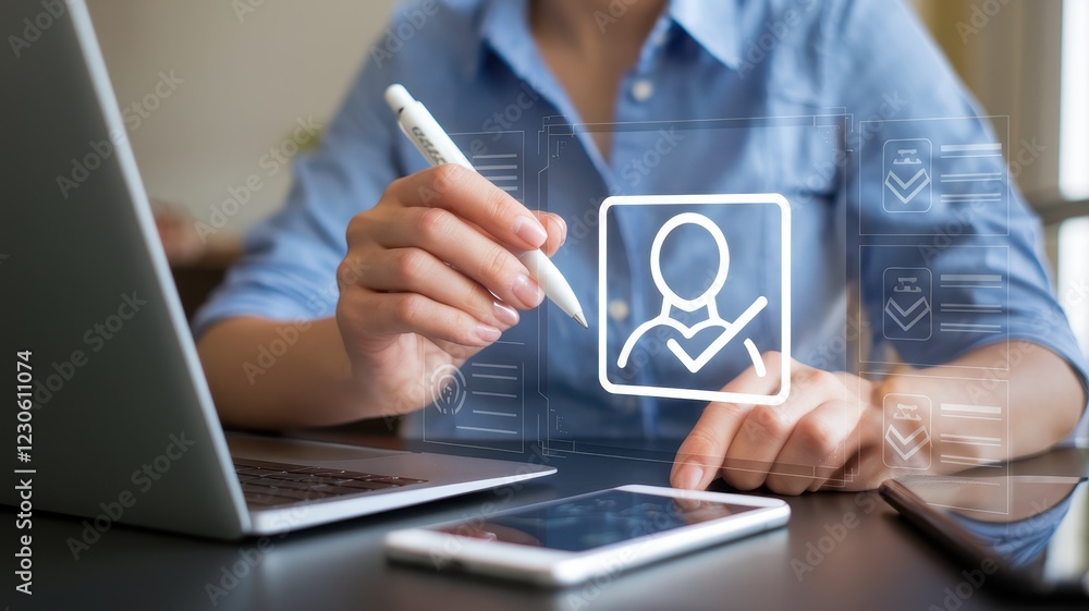 Poster digital profile verification: secure online identity management
