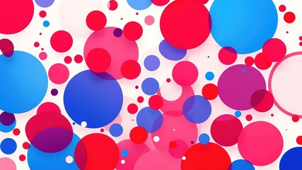 Veterans Day: Circle Illustrations with American Colors