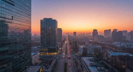 City Skyline at Dawn