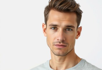 Obraz premium Male portrait with neutral expression