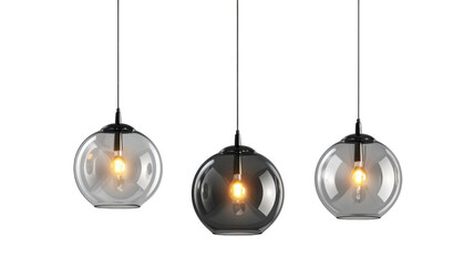 Hanging lamp, isolated on transparent background.