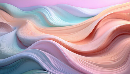 abstract waves of pastel colors flow smoothly across the canvas creating a serene and calming background