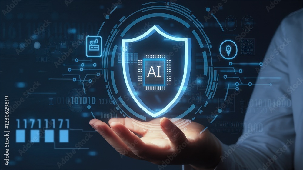 Aufkleber ai security shield: protecting digital assets with artificial intelligence