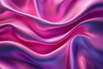 Fototapeta premium The texture of the deep maroon silk is smooth and slightly crinkled, with a glossy finish. This material has a lush look and flows elegantly, offering a luxurious and silky touch.