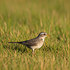 Obraz premium blackbird in grass
