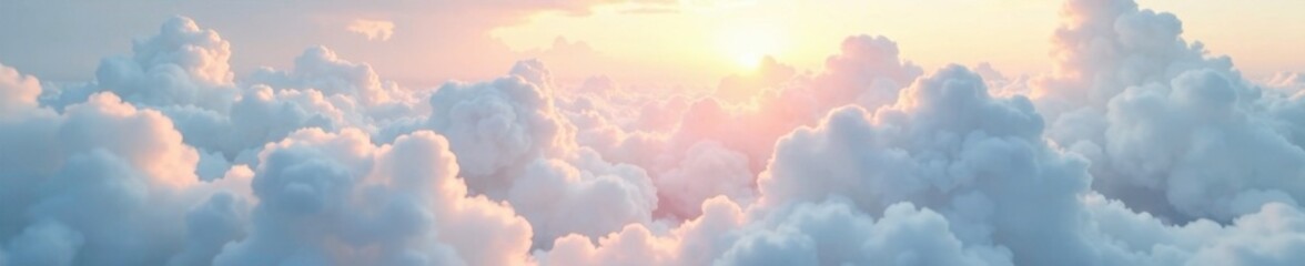 Whispy strands of cloud dance in a soft breeze, soft focus, cloud formations, peaceful