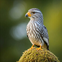 Fototapeta premium red tailed hawk in nest