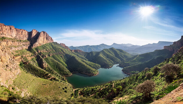 scenic view from yemma gouraya national park in bejaia algeria