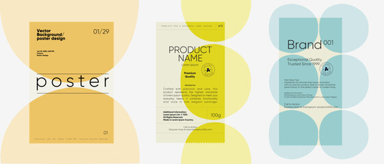 Elegant packaging concept with a balance of clean typography and soft shapes. Ideal for luxury and high-end branding.