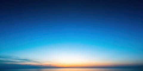 Obraz premium Softly Fading Dark Blue Gradient Background to Light Blue, morning sky