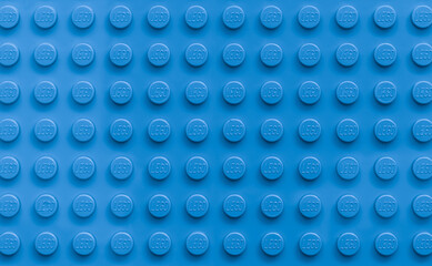 Naklejka premium Blue Lego plate for design purpose