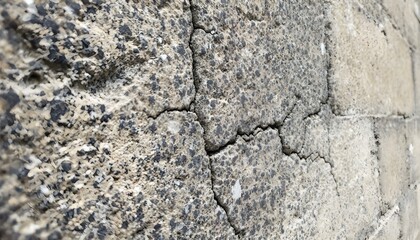 Aged stone textures on an old building