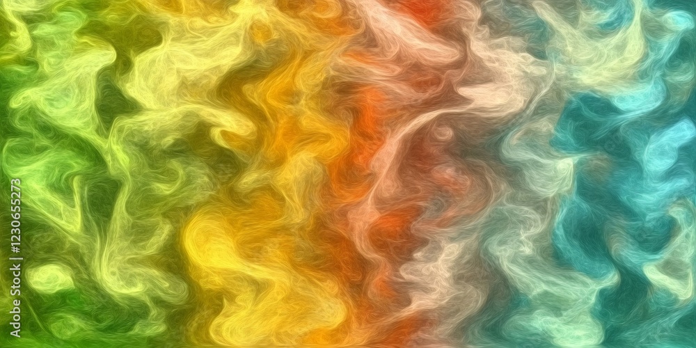 Poster luminous neon swirls merging, creating vibrant, dynamic abstract background pattern