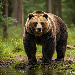 brown bear in the forest