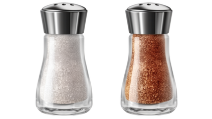 Salt and Pepper Shakers, isolated on transparent background.