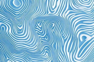 Abstract background with simple shapes, a blue gradient, and wavy lines Generative AI