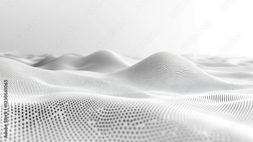 Poster creative digital dots background symbolizing digital data, modern minimalistic design with bright li