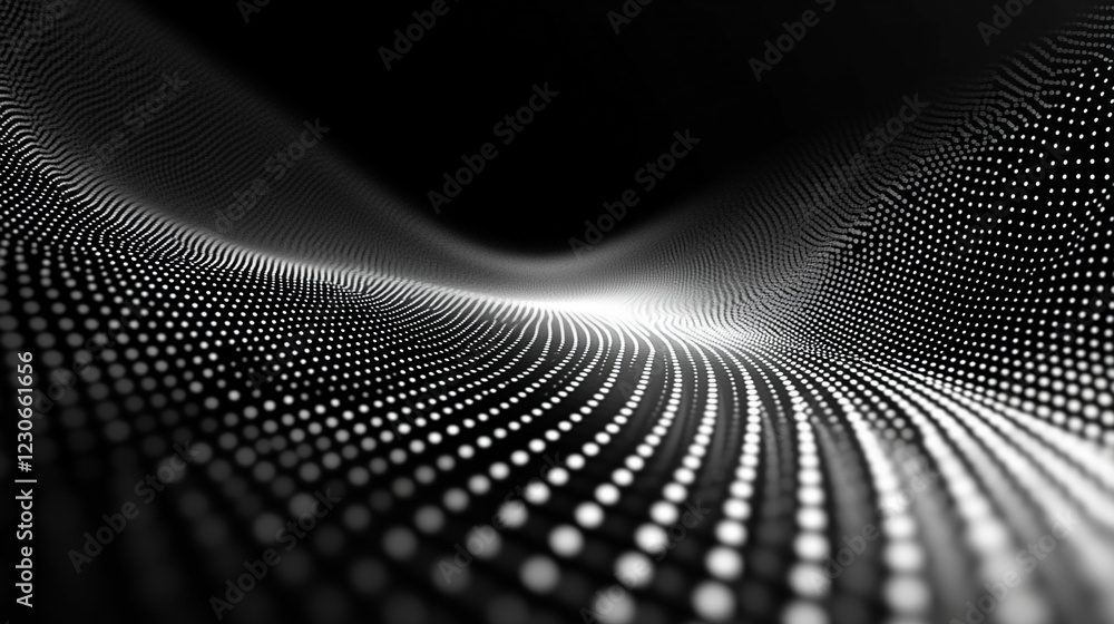 Poster creative digital dots background symbolizing digital data, modern minimalistic design with bright li