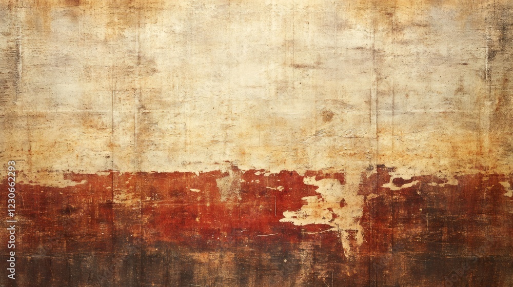 Poster grungy background texture of a distressed wall with peeling paint, creating a vintage and weathered 