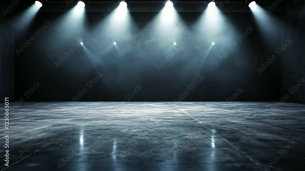 Aufkleber textured black backdrop paired with cool white lighting from above and below, casting soft shadows f