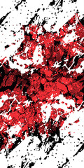 red ink splash