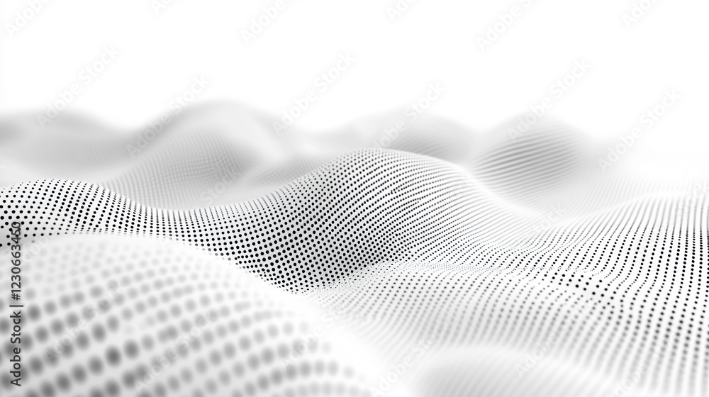 Poster creative digital dots background symbolizing digital data, modern minimalistic design with bright li