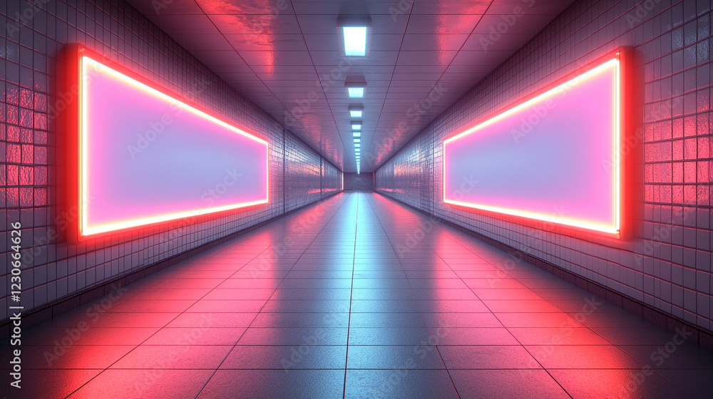 Poster a creative digital picture gallery with a minimalistic and modern design, bright light tones, and a 