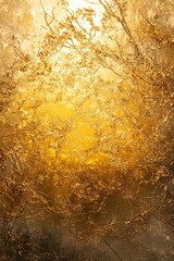 Abstract image featuring golden textures and intricate patterns, perfect for luxury and design themes.