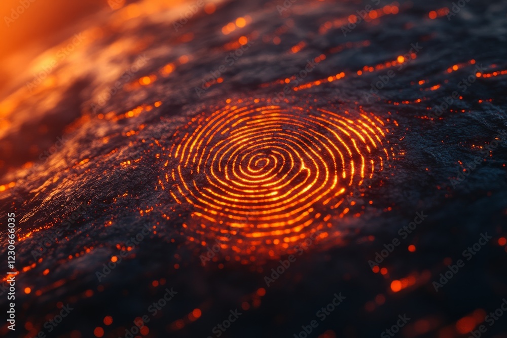 Poster unique lava patterns formed in the cooling magma flow during sunset near an active volcanic site in 