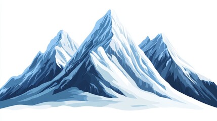 Majestic Snow-Capped Mountain Range