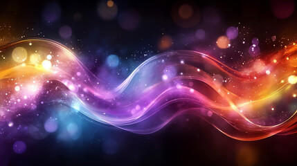 A dynamic splash of vibrant paint creating a wave of droplets on a dark background, with minimalistic modern design and empty caption space on the side for your text or message

