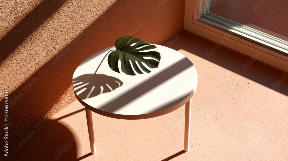 Poster modern mockup in realistic 3d rendering