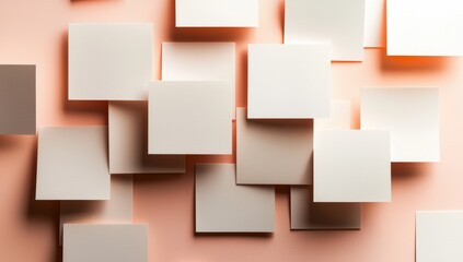 A realistic 3D rendering of multiple horizontal business card mockups, suitable for branding presentations, corporate identity, advertising, stationery, and graphic design templates